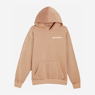 Embroidered Good Vibes Hoodie